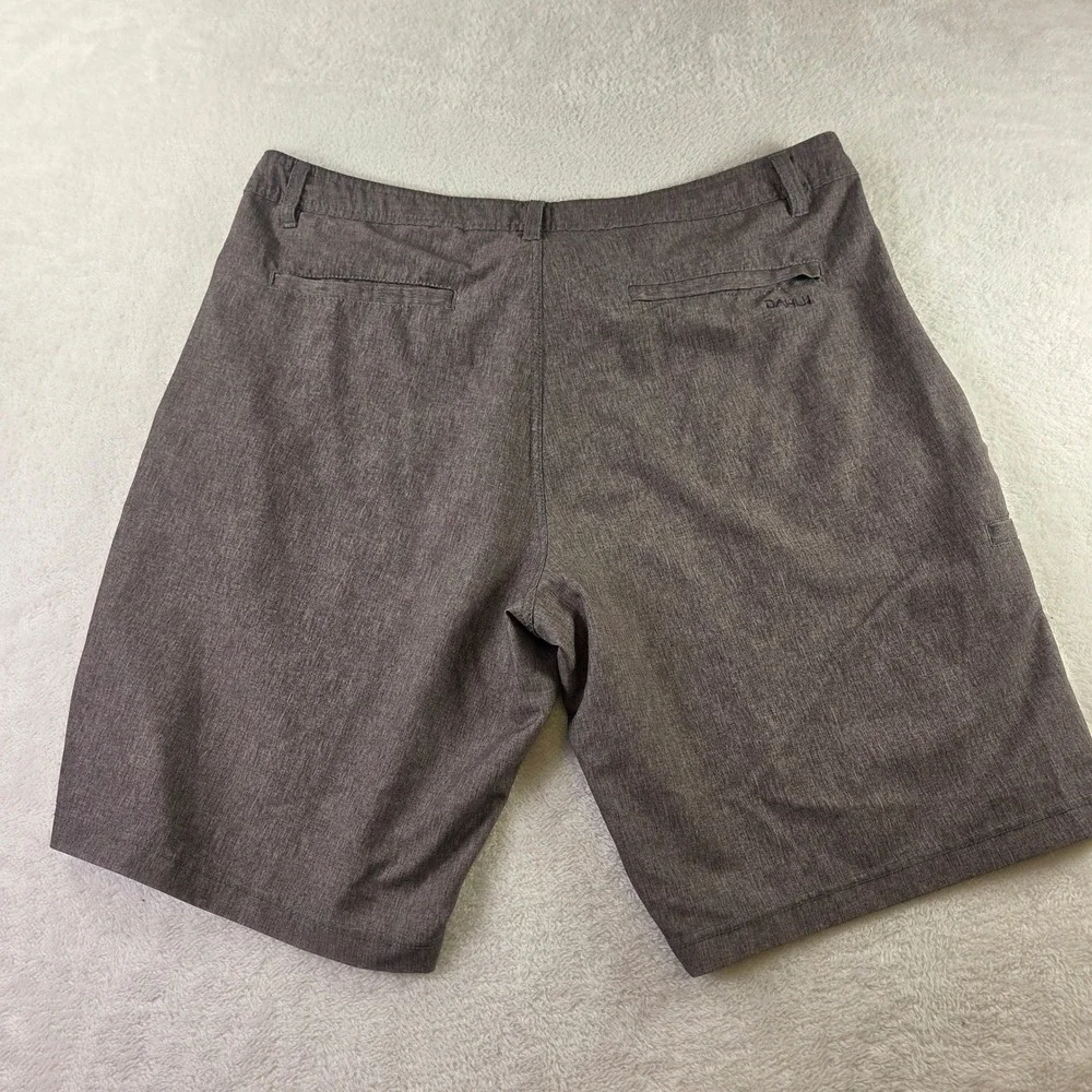 Da Hui Hybrid Collection Shorts Mens 38 Brown Heathered Stretch Board Shorts
